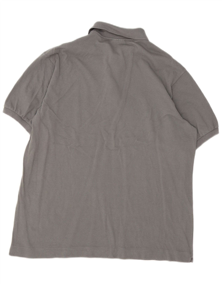 Lacoste Herren-Poloshirt, Größe 5, große graue Baumwolle