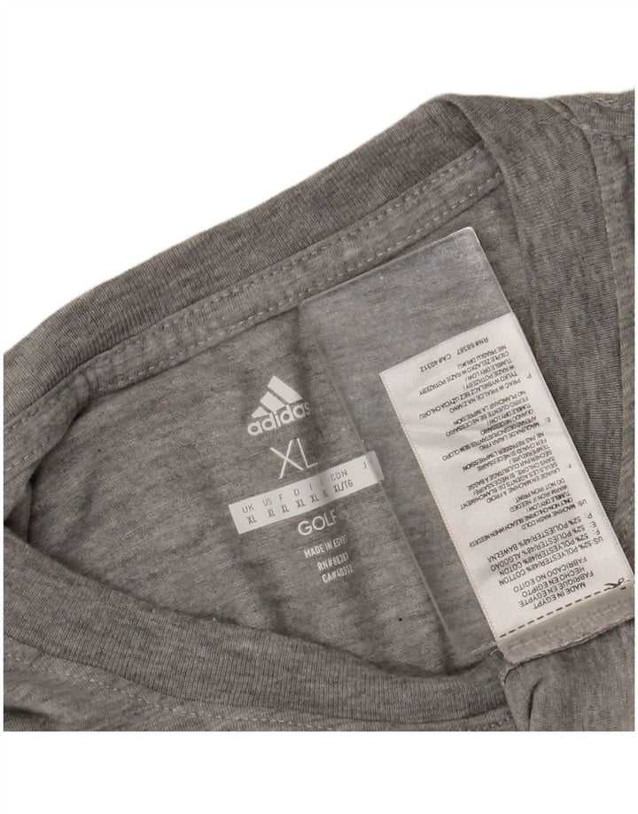 Adidas Herren T-Shirt Top XL Grau Polyester