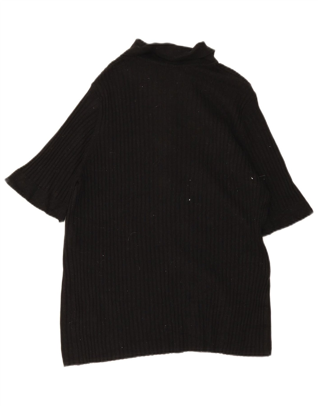 Marks & Spencer Damen Poloshirt UK 18 XL Schwarze Viskose