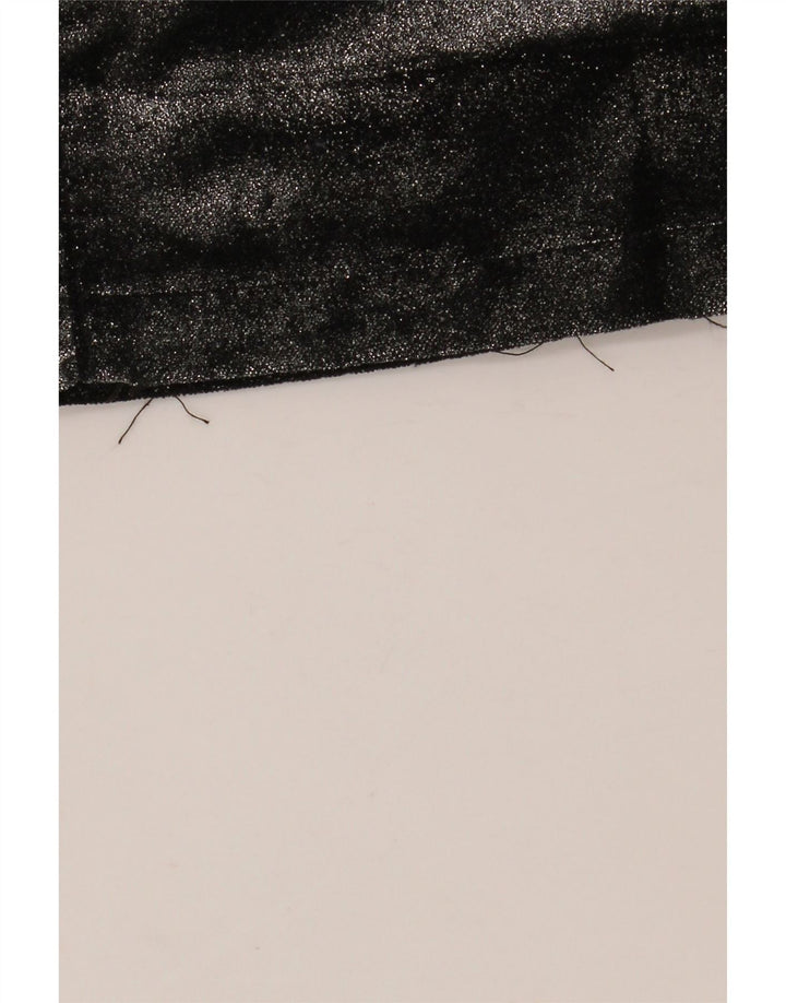 ARMANI Damen gerade Freizeithose W29 L34 schwarze Baumwolle