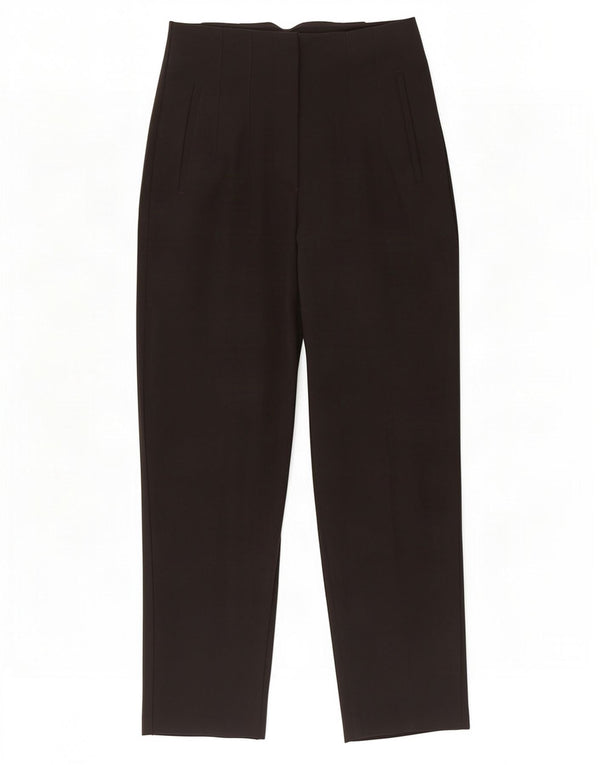 Zara Damen-Anzughose mit hoher Taille, schmal zulaufend, Größe S, W26, L26, Schwarz