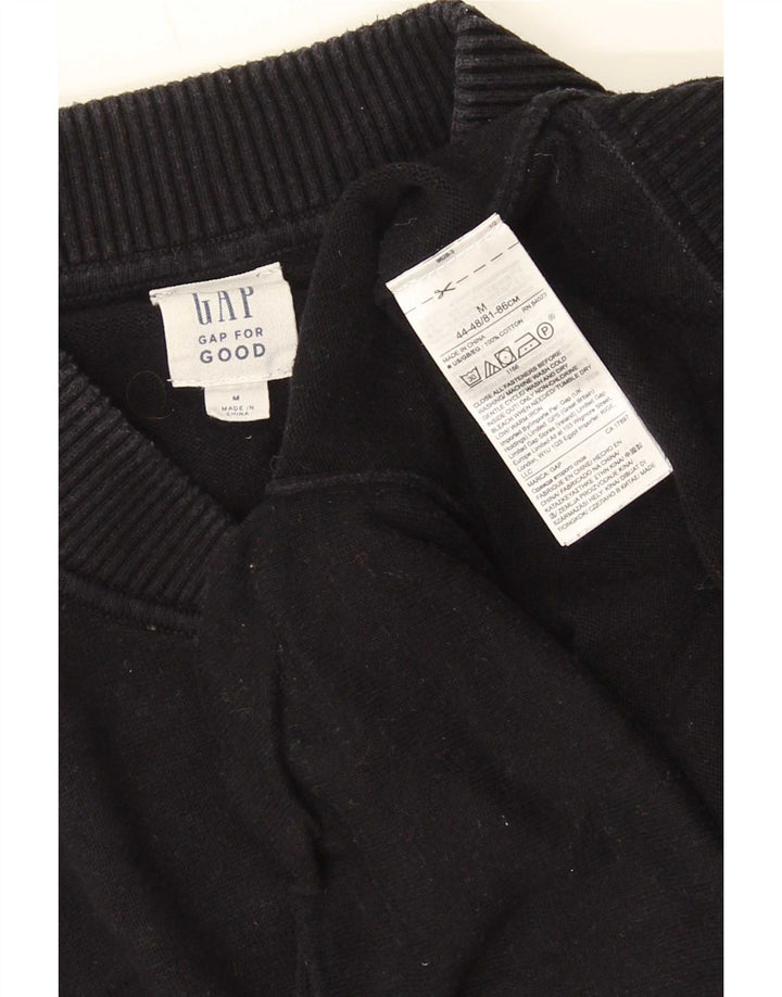 Gap Herren-Strickjacke aus mittelschwarzer Baumwolle