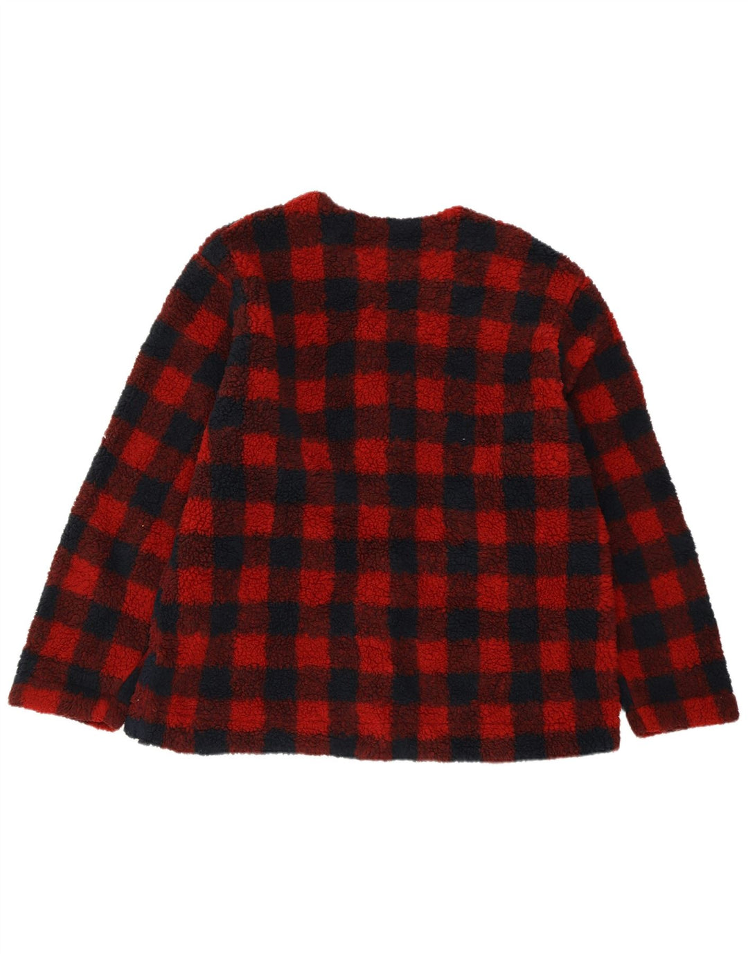 LEE Damen-Fleecejacke in Übergröße, UK 18, XL, rot kariert, Polyester