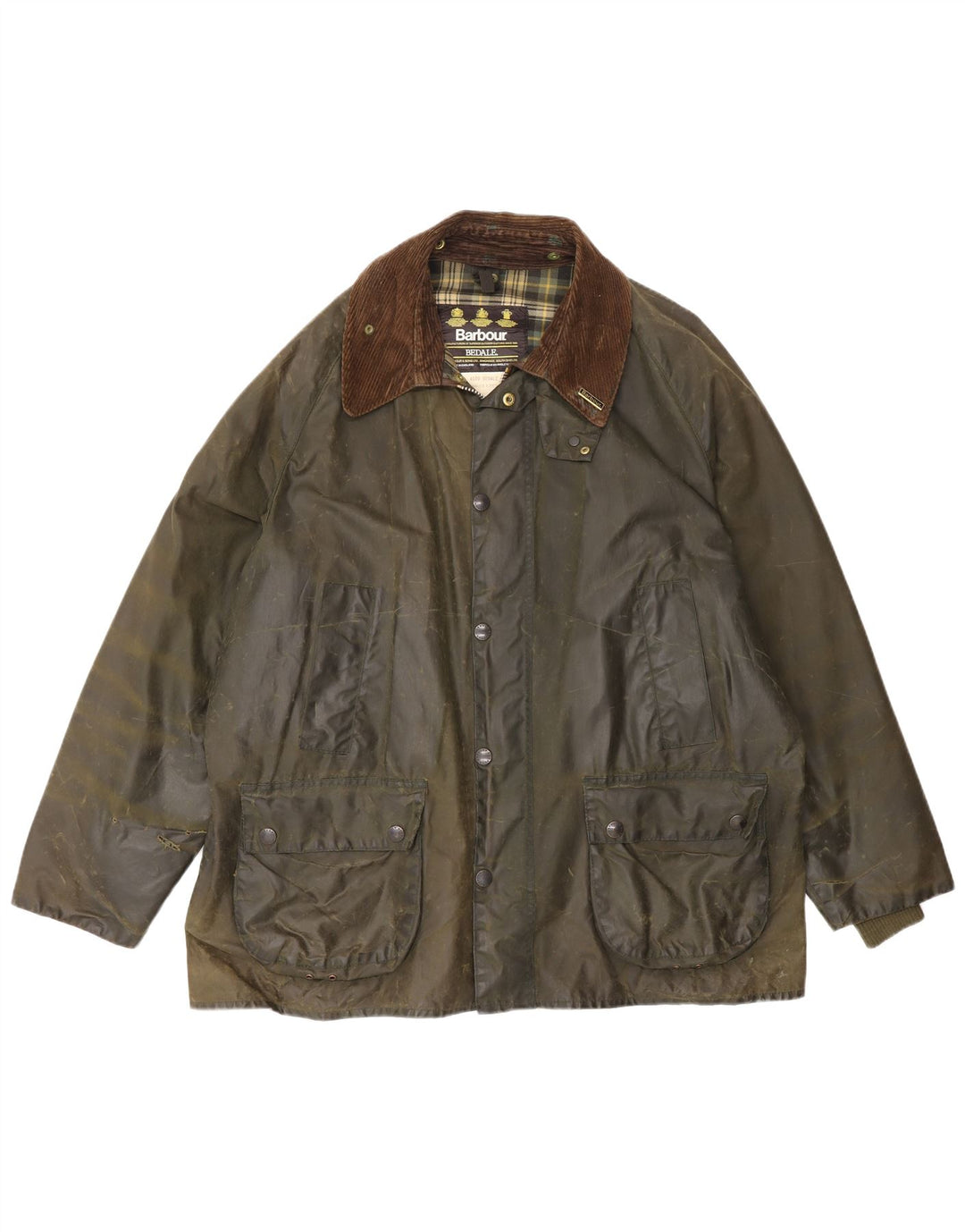 Barbour Herren Bedale gewachste Baumwolljacke UK 46 XL Khaki