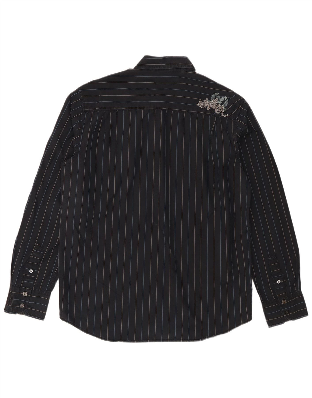 Quiksilver Herren-Hemd, klein, marineblau, gestreift, Baumwolle