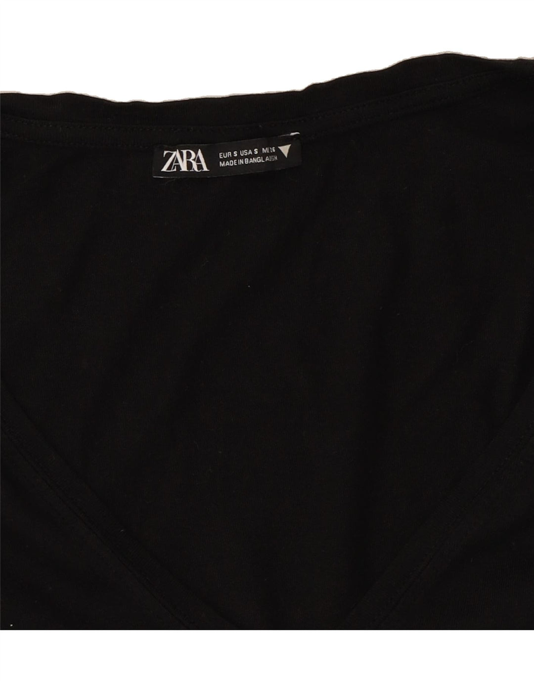 ZARA Womens Oversized T-Shirt Top UK 10 Small Black Vintage Zara and Second-Hand Zara from Messina Hembry 