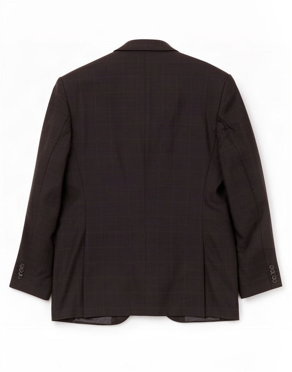 Cerruti 1881 Mens 3 Button Blazer Jacket UK 38 Medium Navy Blue Check
