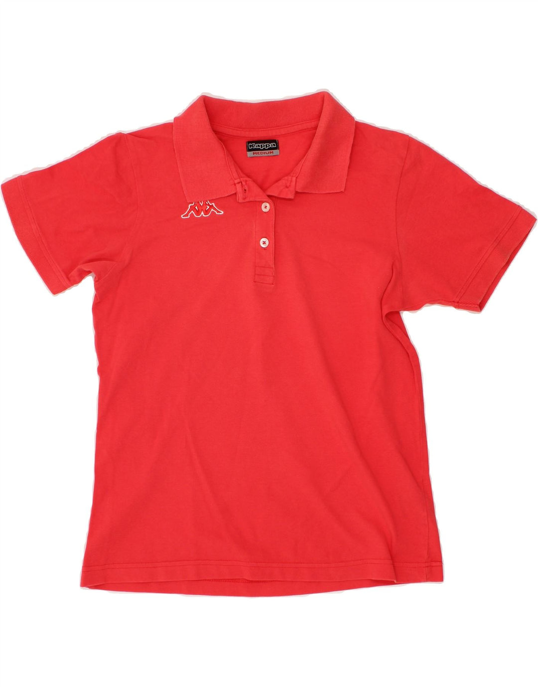 KAPPA Womens Polo Shirt UK 14 Medium Orange Cotton Vintage Kappa and Second-Hand Kappa from Messina Hembry 