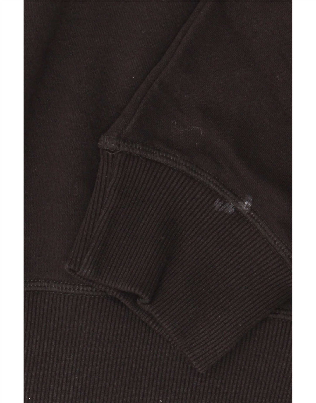 French Connection Herren-Sweatshirt-Pullover, groß, aus schwarzer Baumwolle