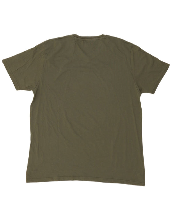 ALPHA INDUSTRIES Herren T-Shirt Top 3XL Khaki Baumwolle