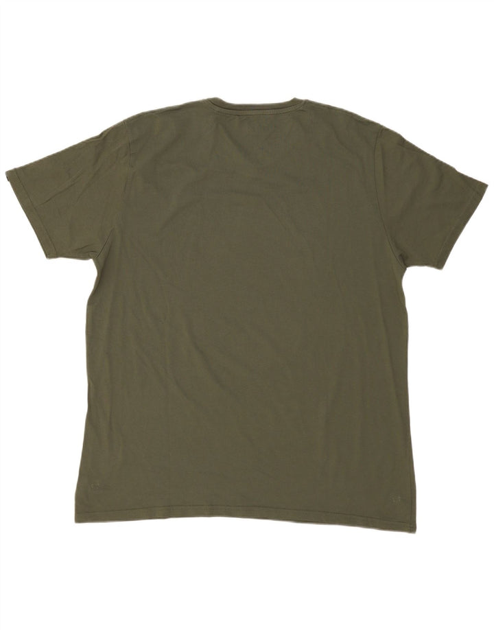 ALPHA INDUSTRIES Herren T-Shirt Top 3XL Khaki Baumwolle