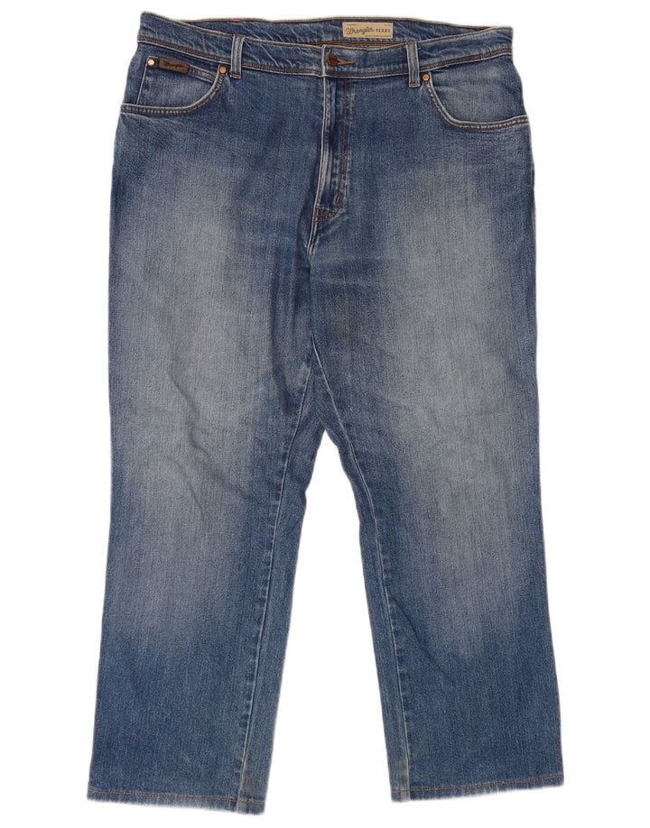 Wrangler Herren Texas Straight Jeans W38 L27 Blaue Baumwolle