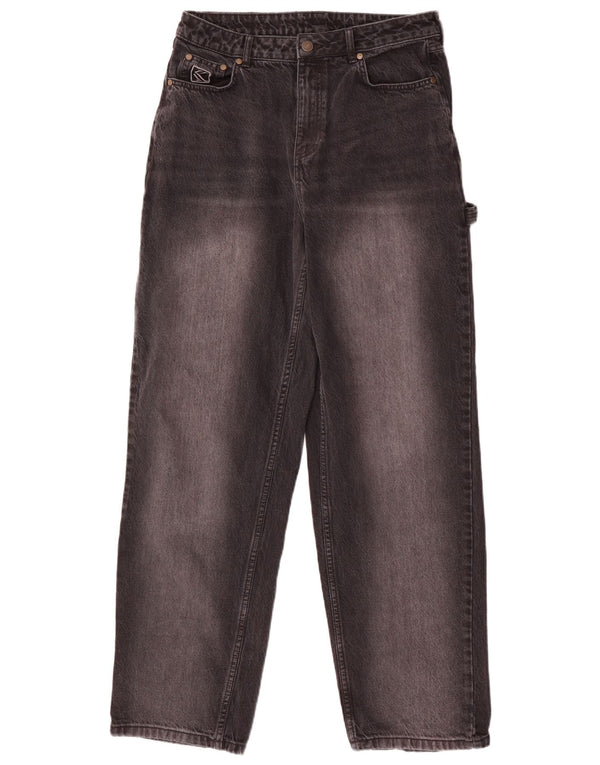 Karl Kani Damen High Waist Loose Jeans W27 L30 Grau