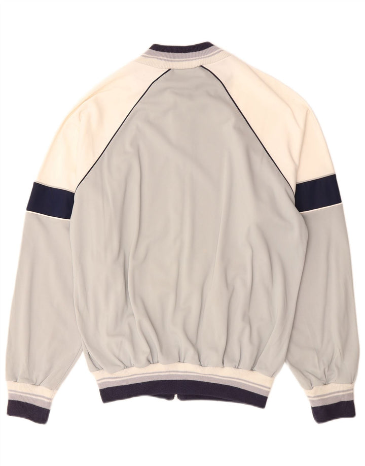 Vintage Herren-Trainingsanzug-Top-Jacke IT 52 Large Grey Colourblock