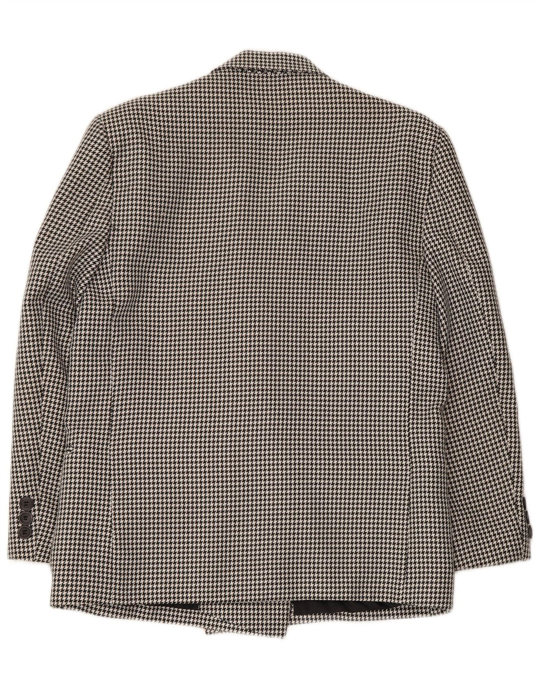 CLASSIC Zweireihiger Damen-Blazer, Gr. 44, Schwarz, Hahnentrittmuster