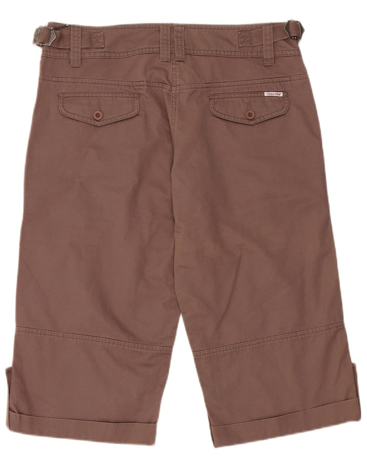 White Stuff Damen Bermuda Chino Shorts UK 12 Medium W32 Braune Baumwolle