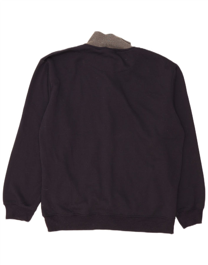 Umbro Herren-Trainingsanzug-Oberteiljacke IT 60 4XL Marineblaue Baumwolle