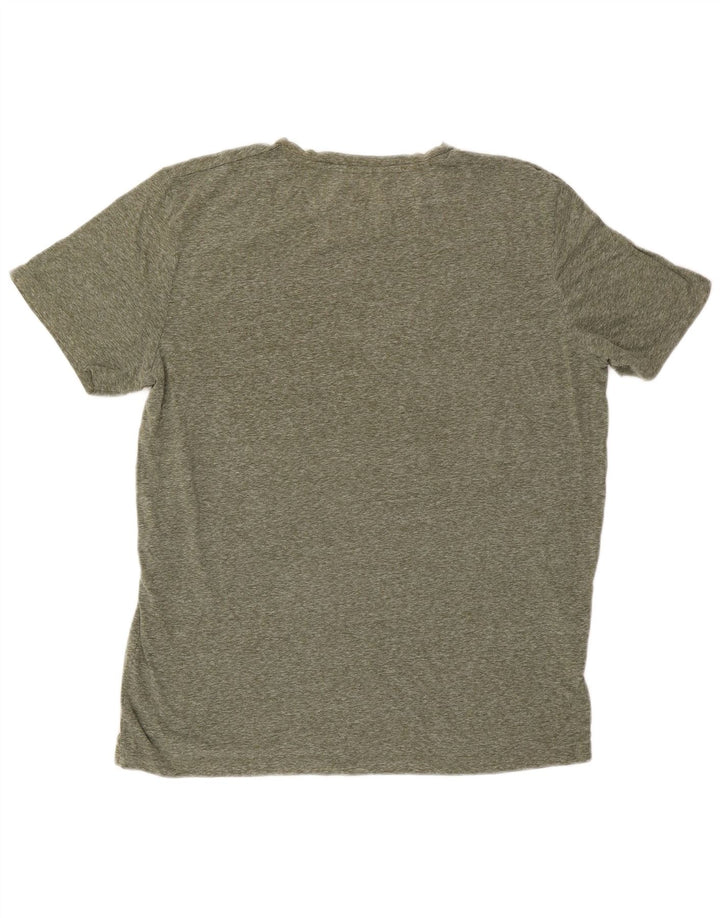 Jack & Jones Herren Grafik-T-Shirt-Oberteil XL Khaki meliert aus Polyester