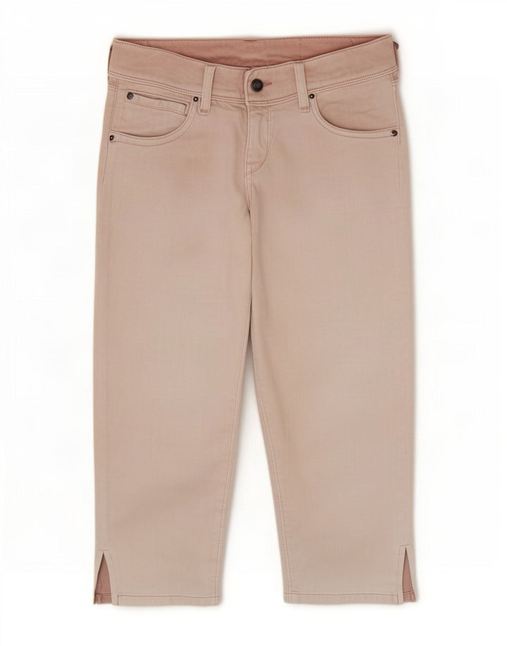 Levi's Damen Capri-Jeans W27 L18 rosa Baumwolle