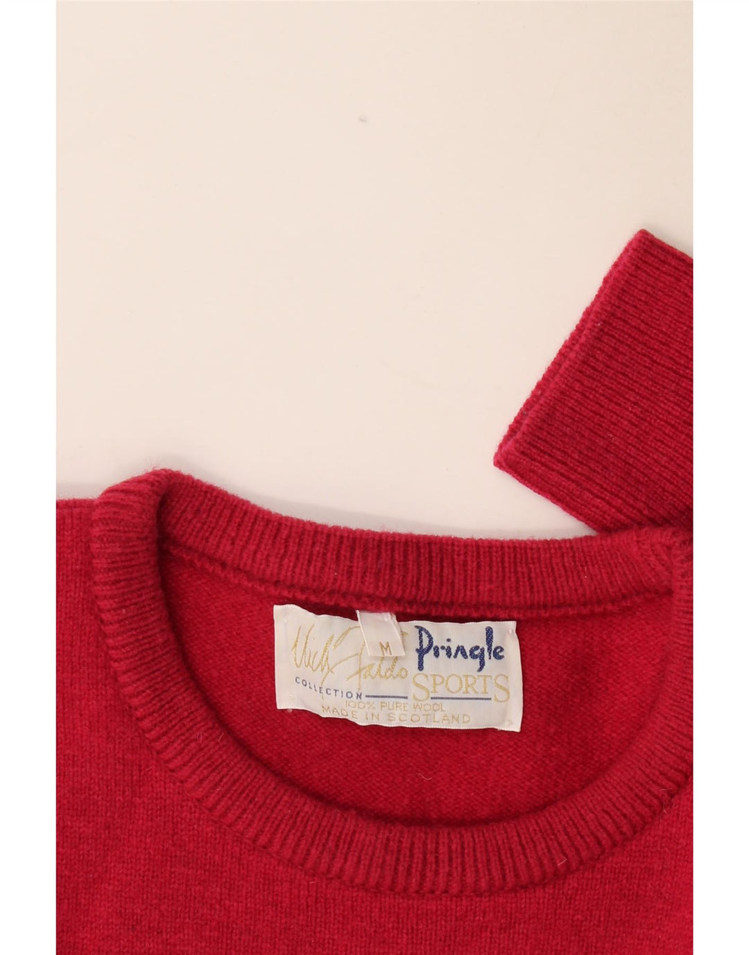 Pringle Herren Nick Faldo Collection Pullover mit Rundhalsausschnitt Mittelrot