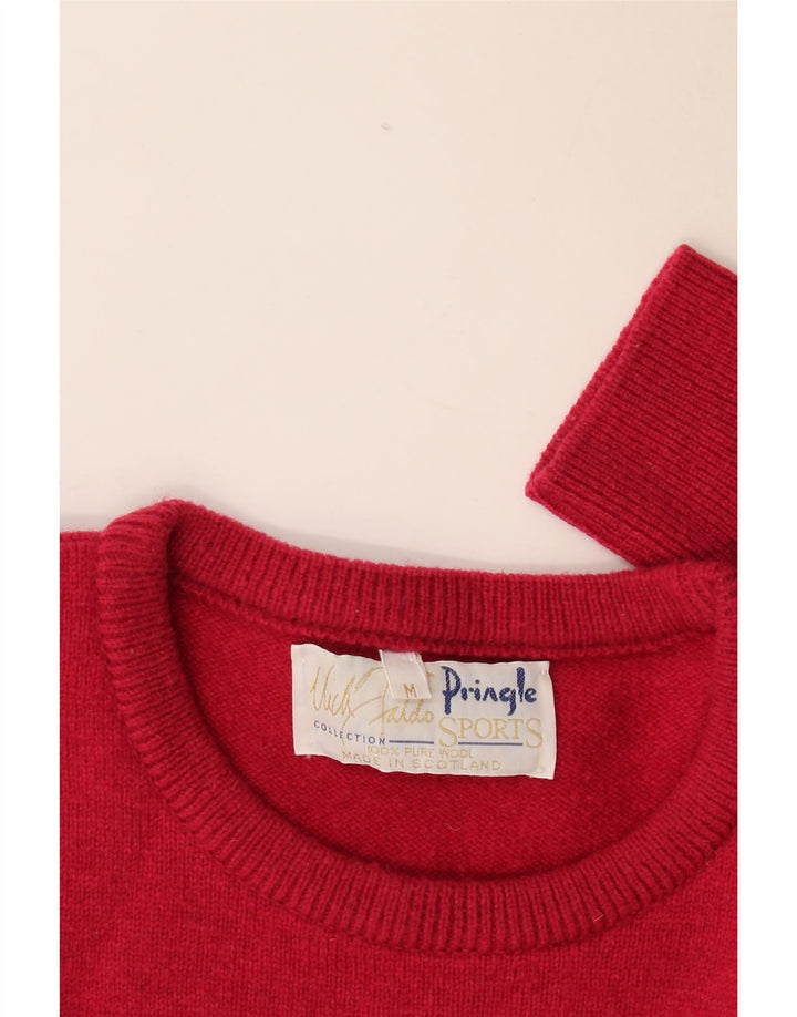 Pringle Herren Nick Faldo Collection Pullover mit Rundhalsausschnitt Mittelrot