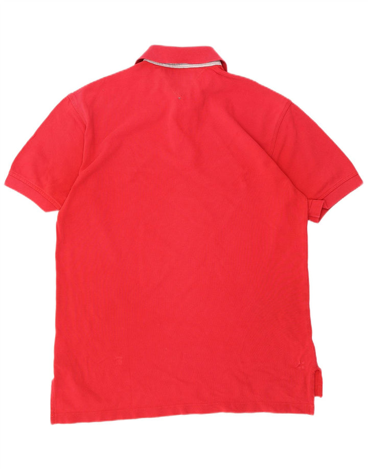 Tommy Hilfiger Herren-Poloshirt aus mittelroter Baumwolle