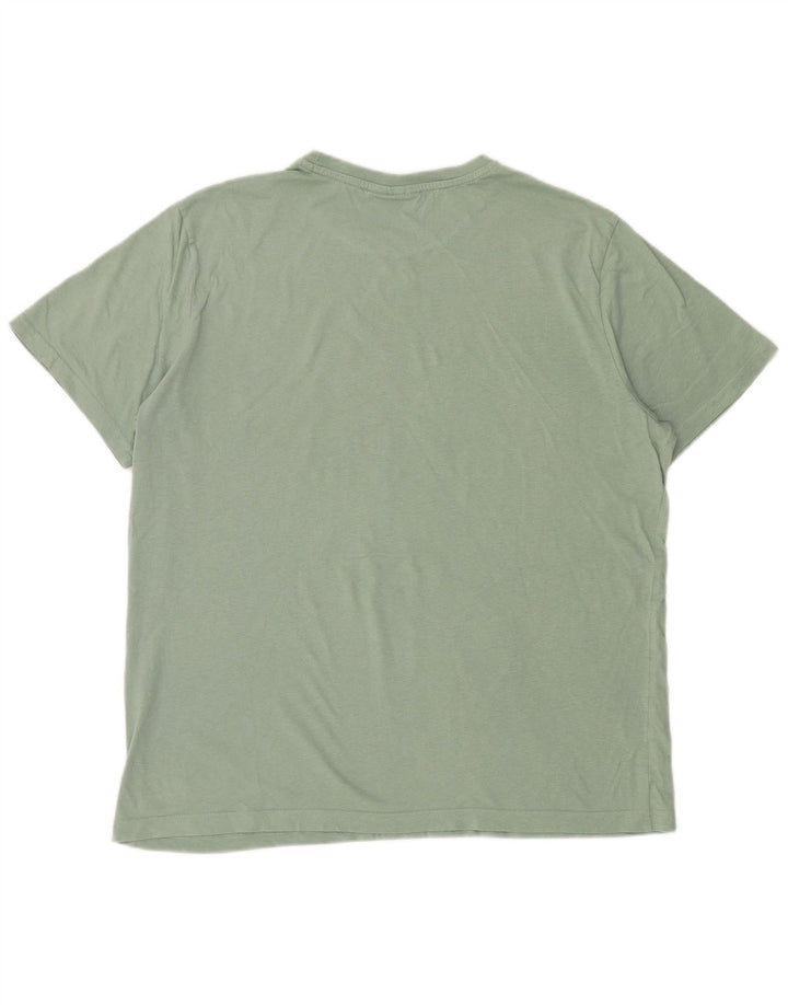 Kappa Herren Grafik T-Shirt Top XL Grün