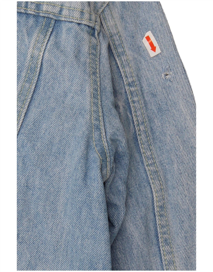 MORRIS Damen Jeansjacke IT 42 Mittelblaue Baumwolle