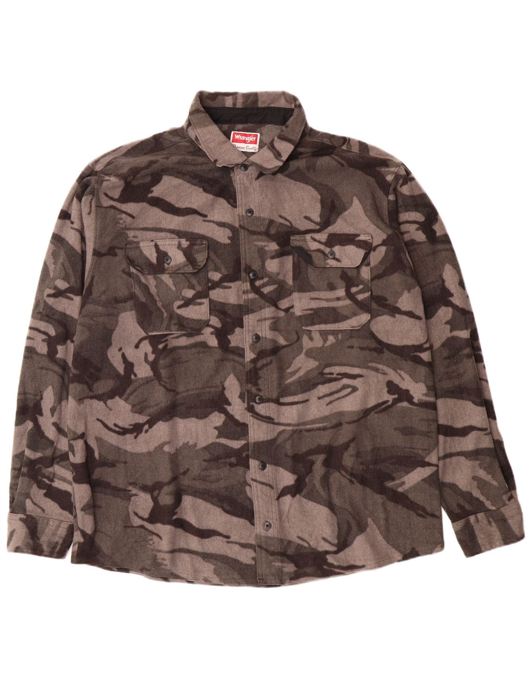 Wrangler Herren Fleeceshirt 2XL Grau Camouflage