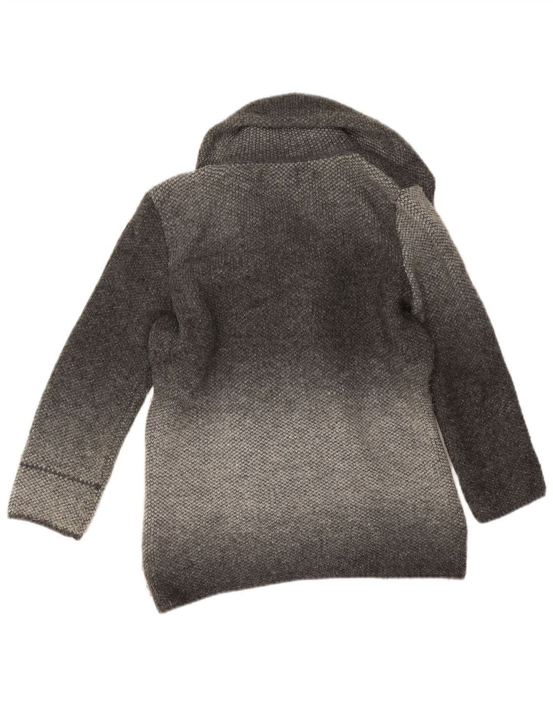 Marks & Spencer Damen Übergroßer Pea Coat UK 10 Small Graues Acryl