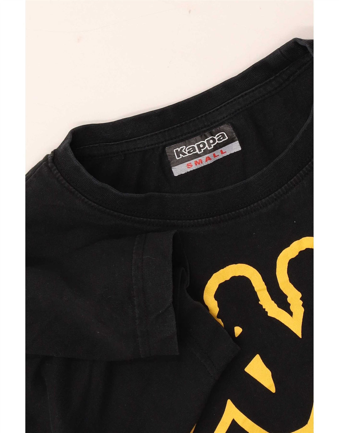 Kappa Herren Graphic T-Shirt Top Small Schwarz