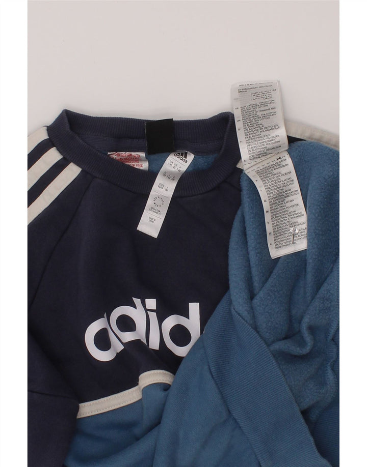 Adidas Jungen Grafik-Sweatshirt-Pullover, 7–8 Jahre, Marineblau, Farbblock