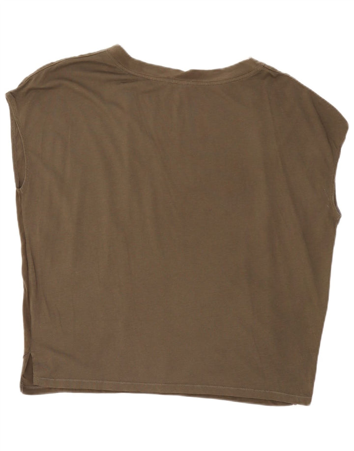 JIGSAW Damen-Blusenoberteil in Übergröße, Größe M, Khaki, Modal