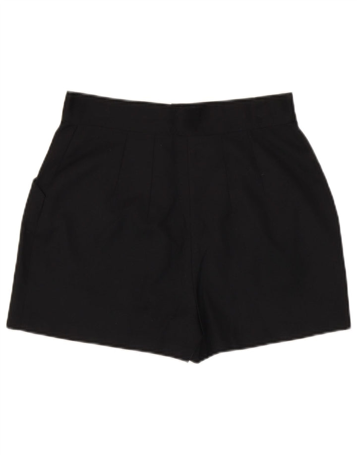 Vintage Damen Casual Shorts Medium W28 Schwarz Polyester
