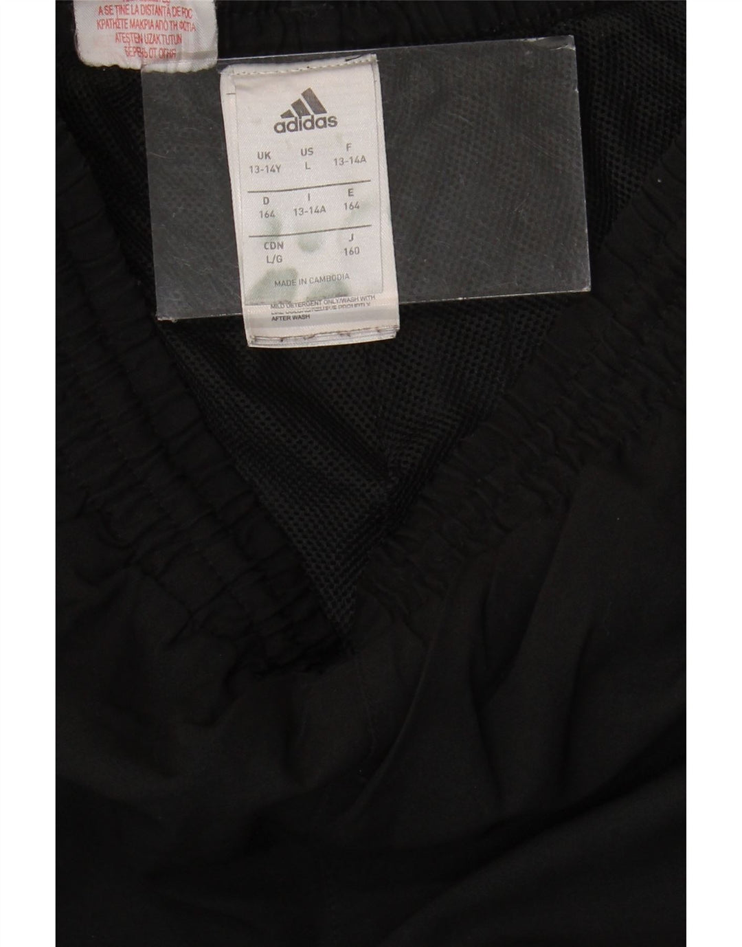 Adidas Mädchen-Trainingshose, Jogginghose, 13–14 Jahre, schwarzes Polyester