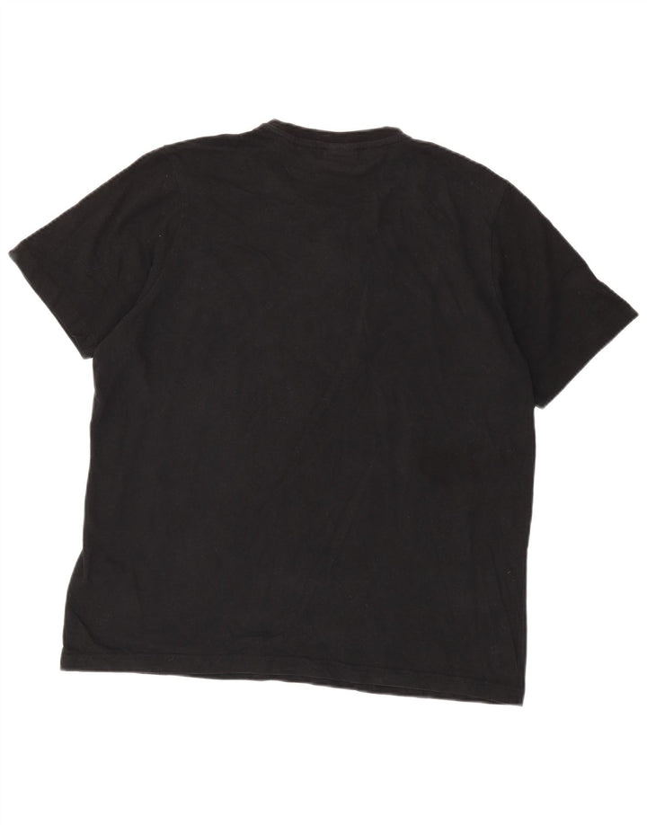 Ellesse Herren T-Shirt Top Large Schwarz Baumwolle