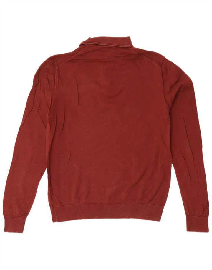 Marks & Spencer Herren Rollkragenpullover aus mittelbrauner Baumwolle