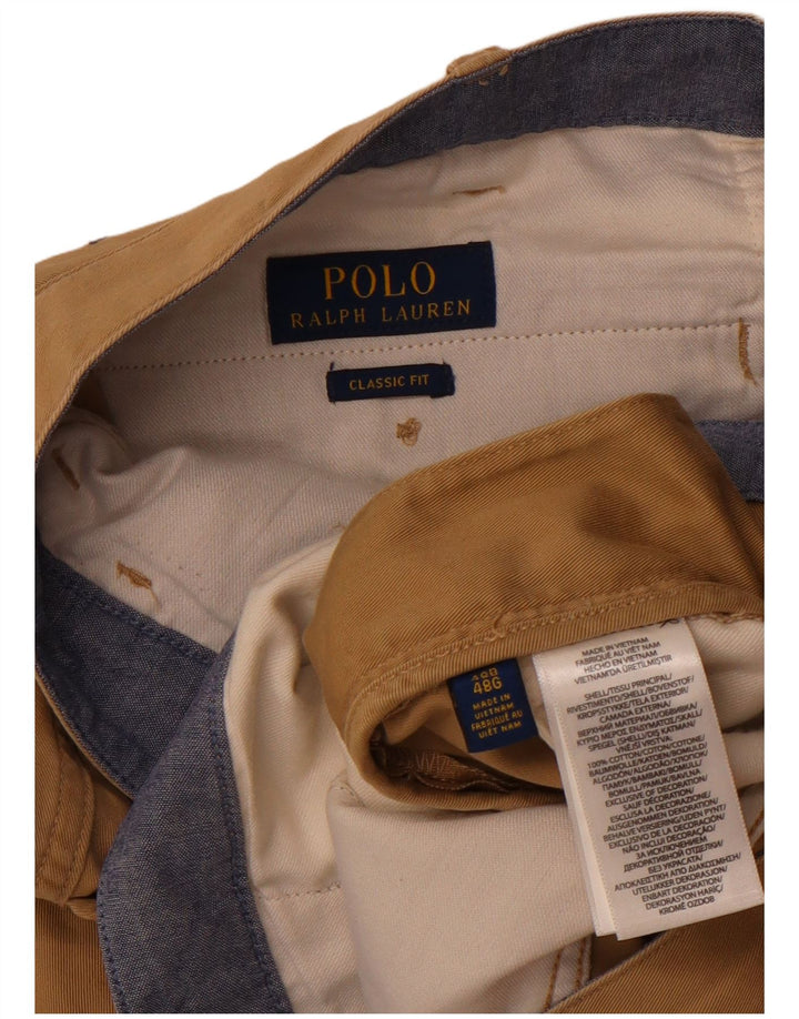 RALPH LAUREN Herren Chinoshorts mit klassischer Passform W48 4XL Beige Baumwolle
