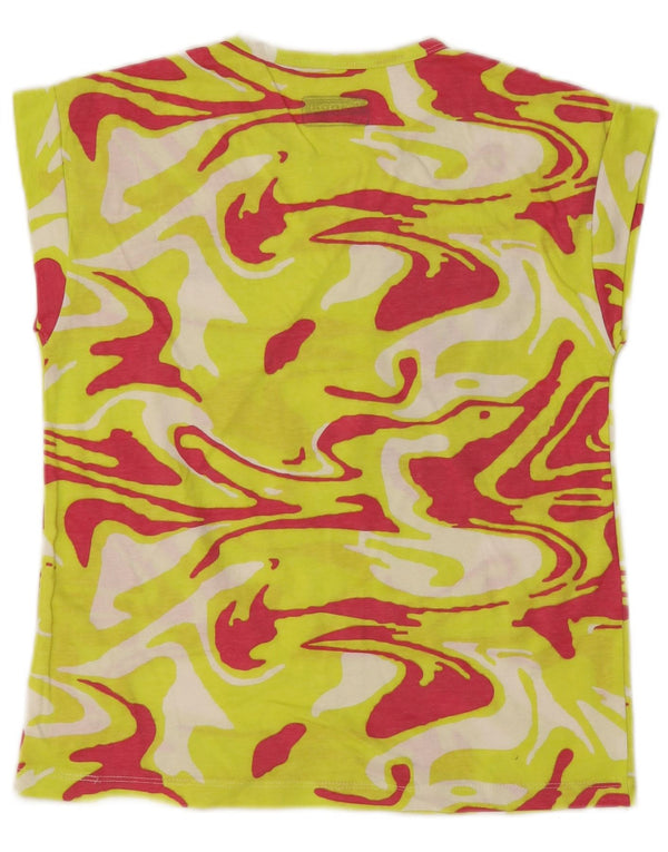 Kappa Mädchen-T-Shirt mit Grafik, 13–14 Jahre, gelbes Batikmuster