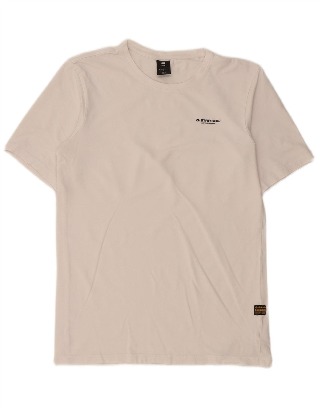 G-Star Herren T-Shirt-Oberteil aus mittelweißer Baumwolle