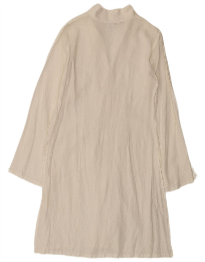 Naracamicie Damen Hemdkleid UK 12 Mittelweiß