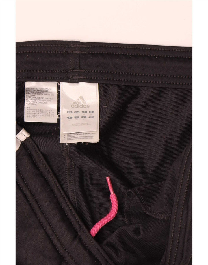 Adidas Damen Trainingshose UK 12 Medium Schwarz Polyester