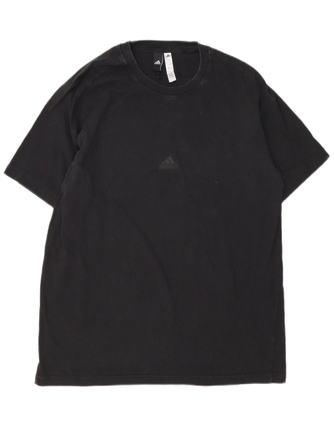 ADIDAS Herren T-Shirt Top Large Schwarz Baumwolle