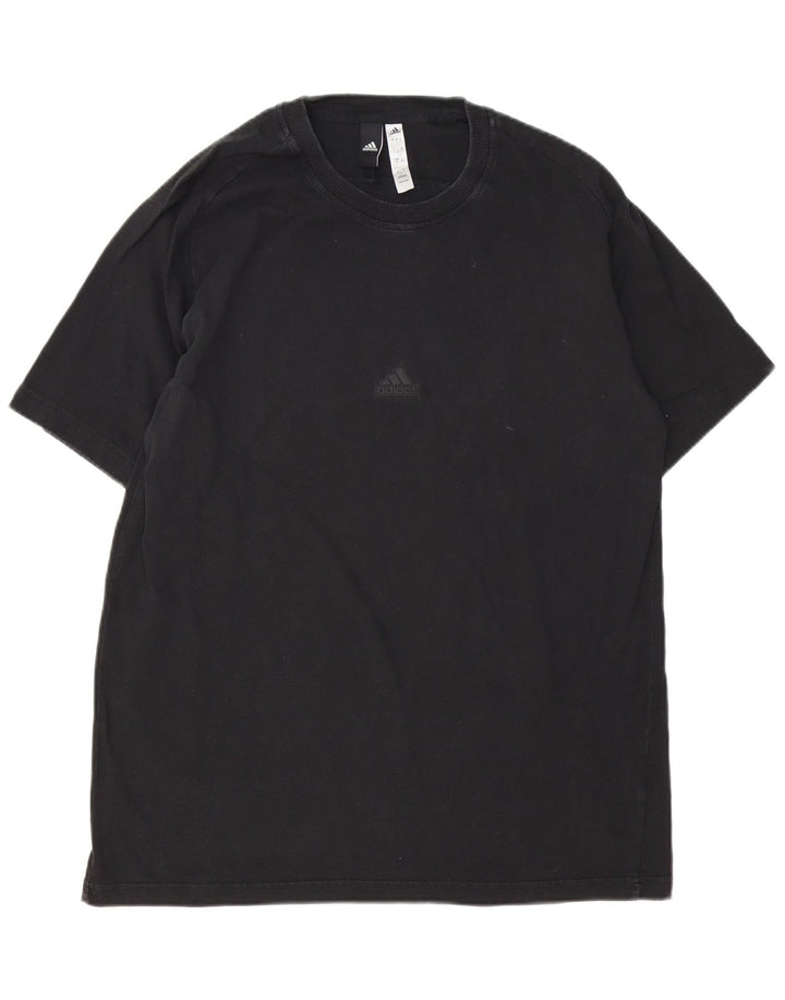 ADIDAS Herren T-Shirt Top Large Schwarz Baumwolle