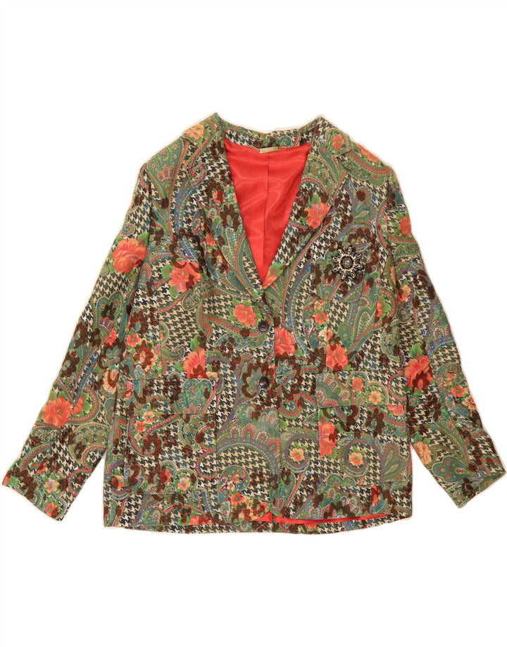 NVSCO Womens 2 Button Blazer Jacket UK 18 XL  Multicoloured Floral Vintage NVSCO and Second-Hand NVSCO from Messina Hembry 