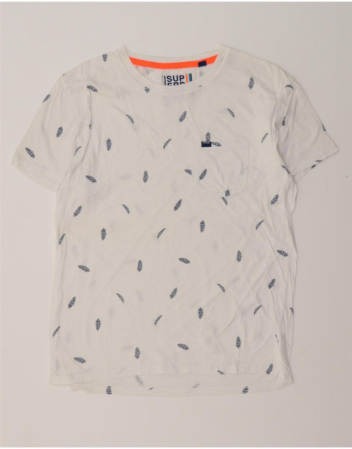SUPERDRY Herren-T-Shirt mit Grafik, Größe L, Weiß