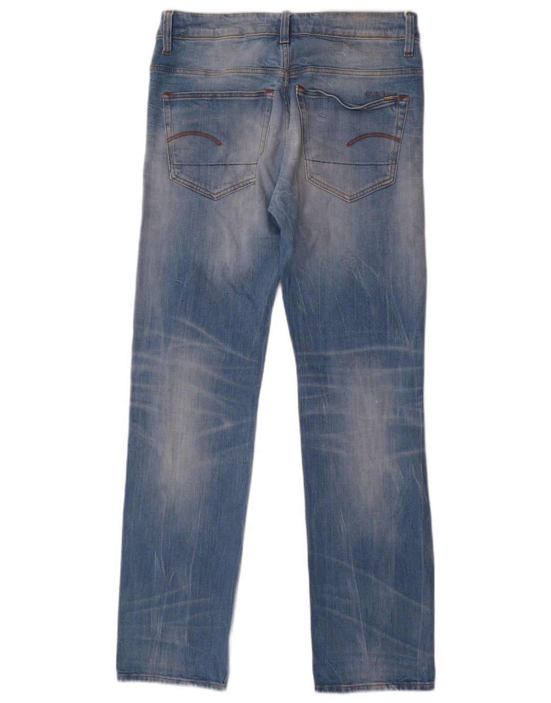G-STAR Womens Straight Jeans W30 L32 Blue Cotton