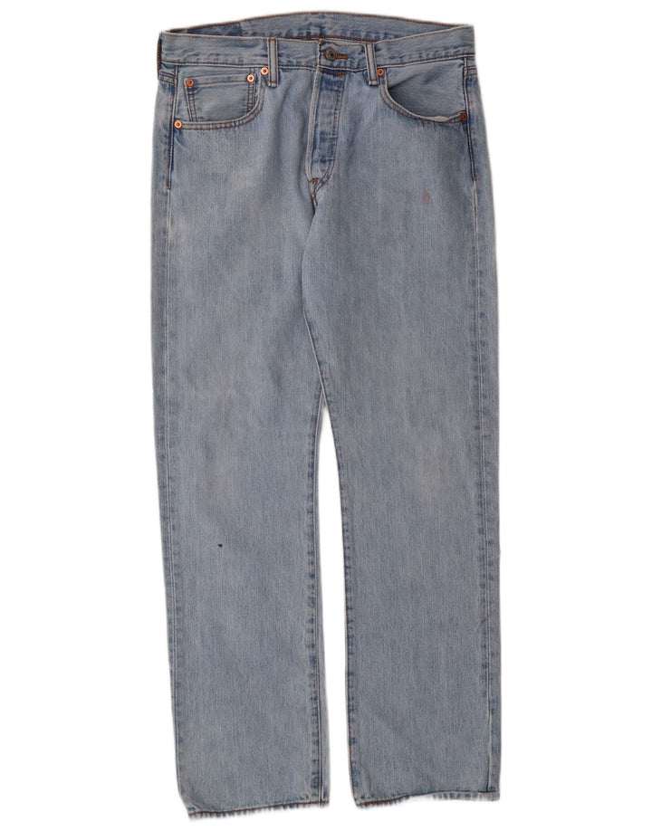 Levi's Herren 501 Straight Jeans W33 L32 Blaue Baumwolle