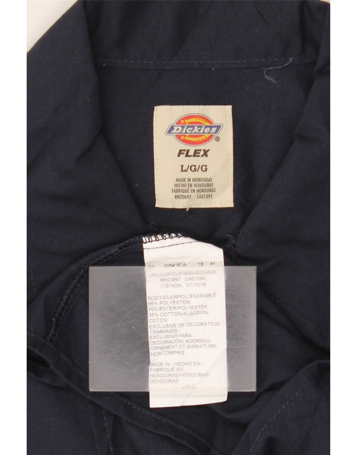 DICKIES Herren-Hemd, groß, marineblau, Polyester