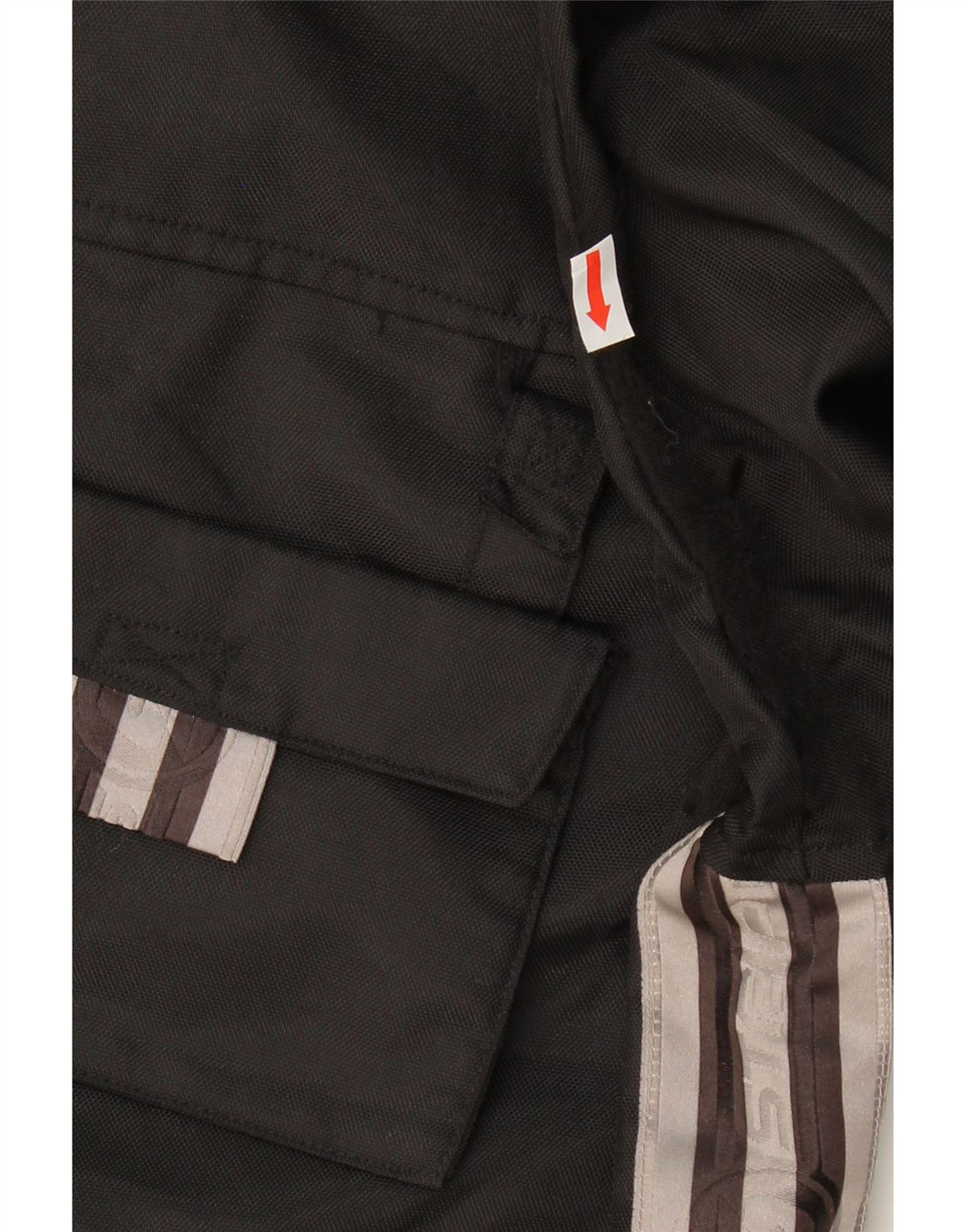 ADIDAS Womens Hooded Pullover Tracksuit Top Jacket UK 14 Medium Black Vintage Adidas and Second-Hand Adidas from Messina Hembry 